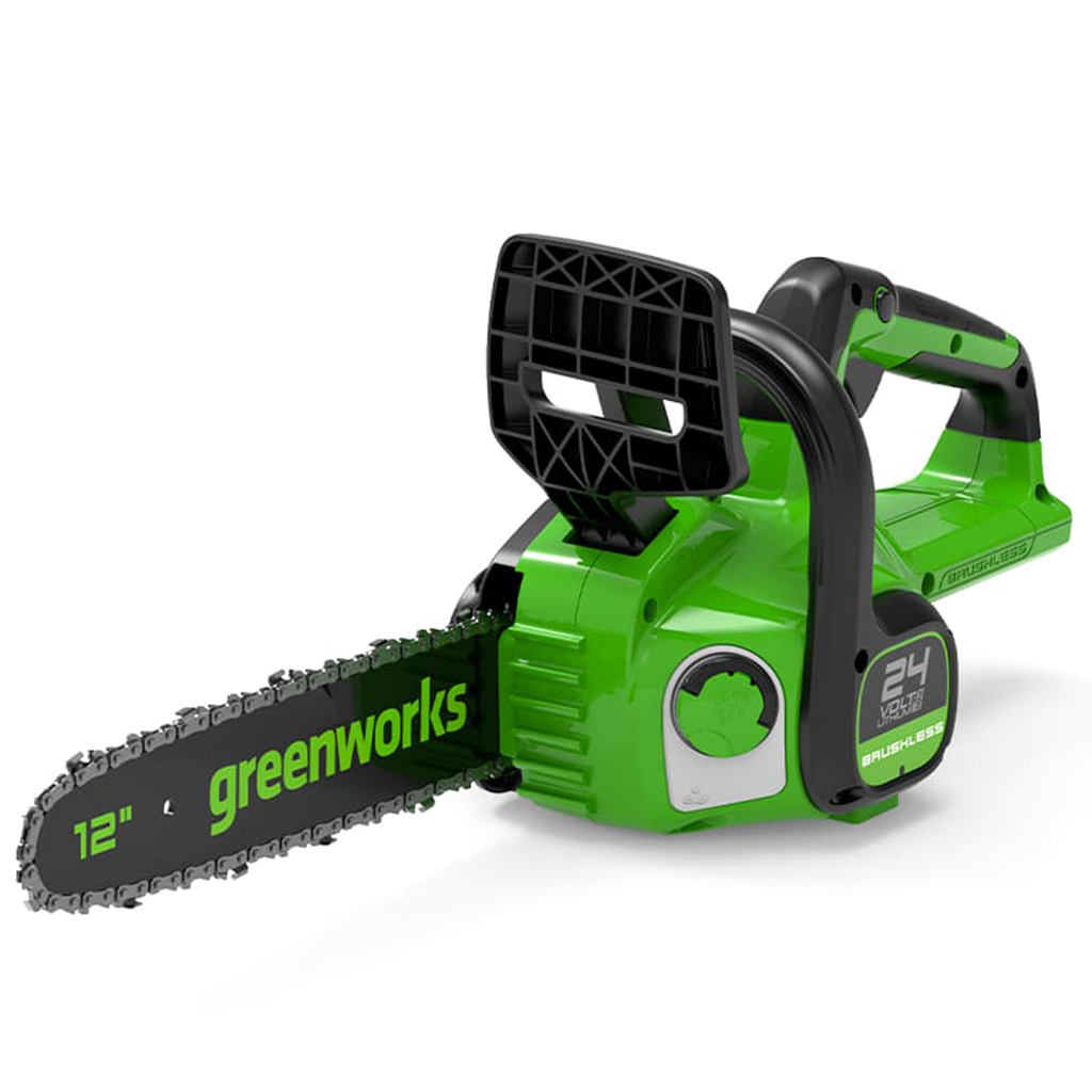 Цепная пила аккумуляторная Greenworks Арт. 2007007, 24V, 30см, бесщеточная, без АКБ и ЗУ