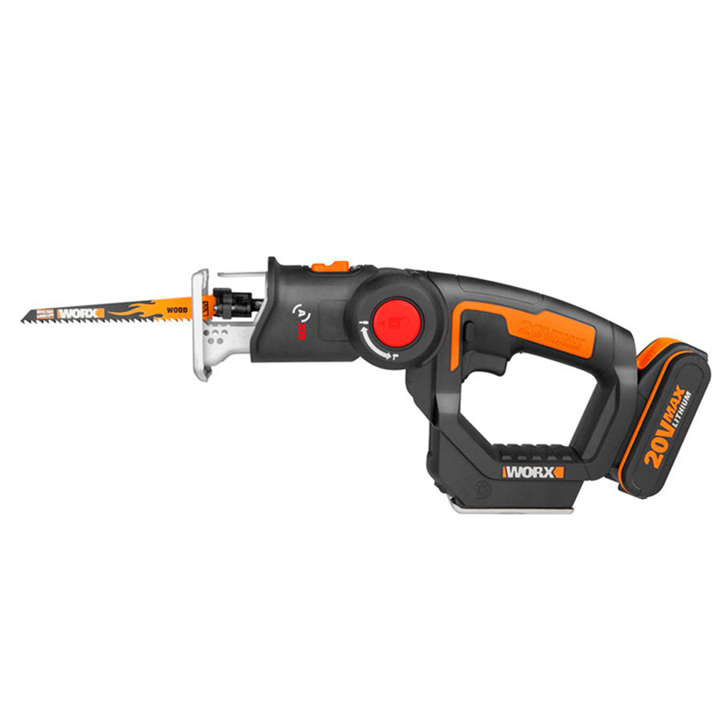 Лобзик-сабельная пила 2 в 1 WORX Axis WX550 20V, щеточный аккумуляторный