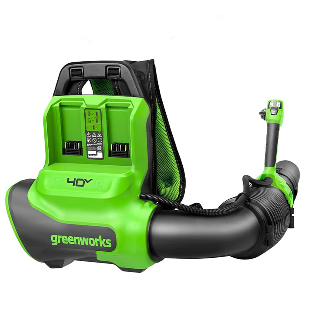 Ранцевая воздуходувка аккумуляторная Greenworks Арт. 2408107, 40V, бесщеточная, без АКБ и ЗУ