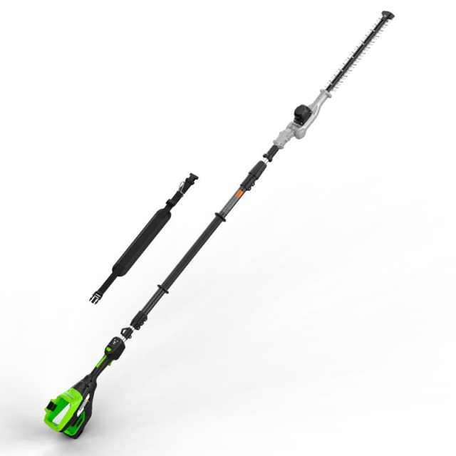 Кусторез штанговый телескопический аккумуляторный Greenworks Арт. 2301607, 82V, 51 см