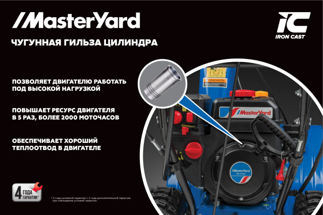 Снегоуборщик MasterYard MV 8524 RE